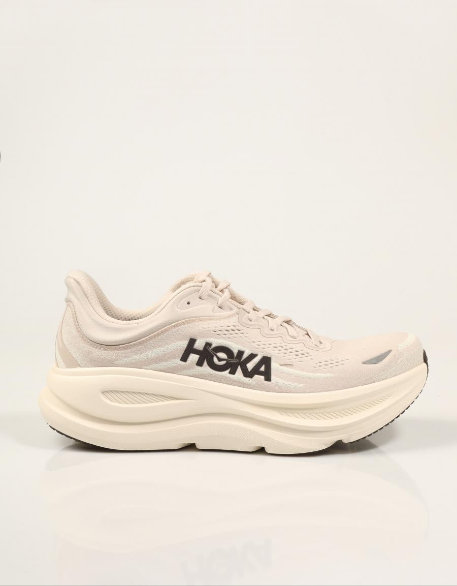 ZAPATILLAS HOKA BONDI 9 RIVER GREY 1162011 en color Taupe