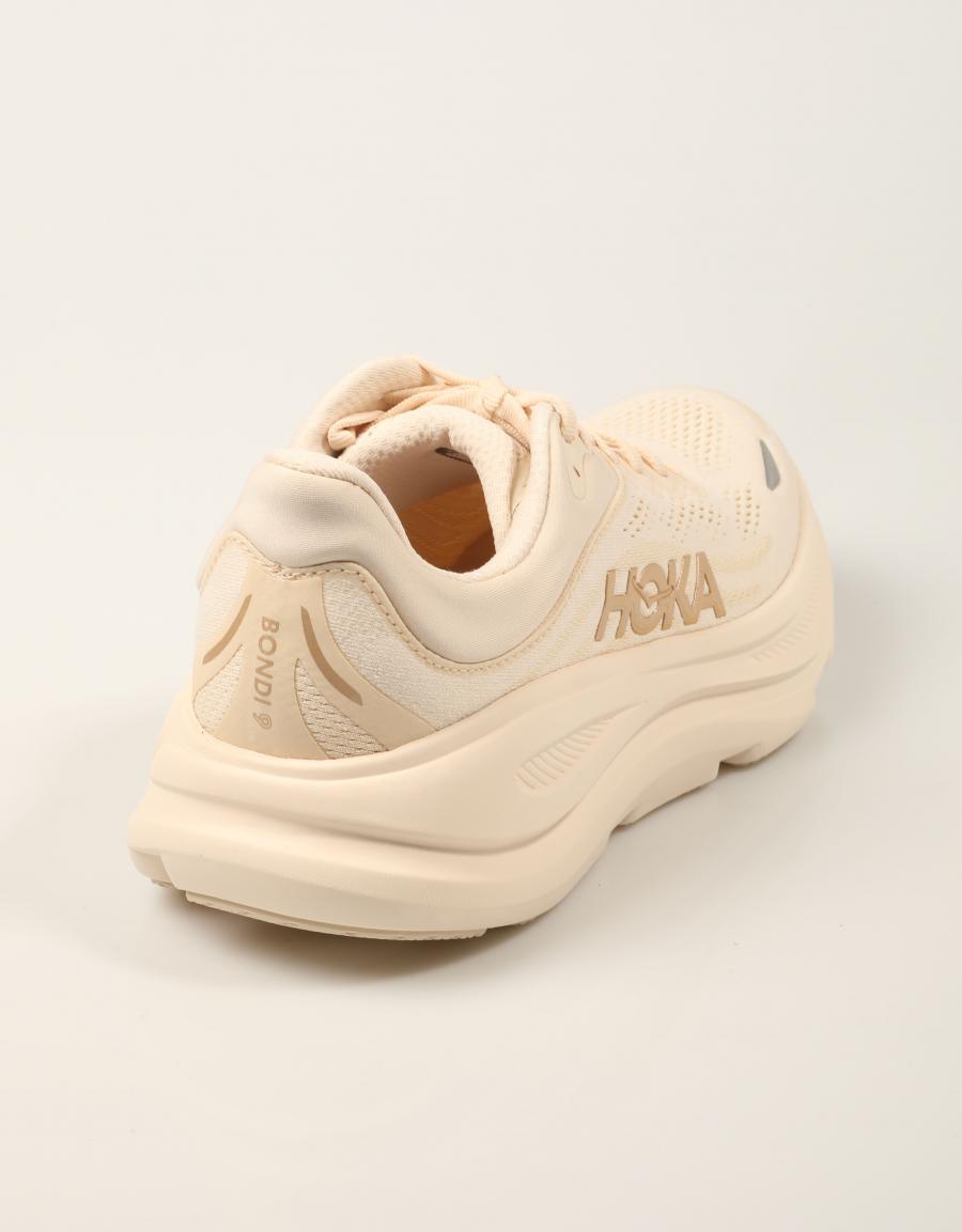 ZAPATILLAS HOKA BONDI 9 VANILLA 1162012 en color Beige