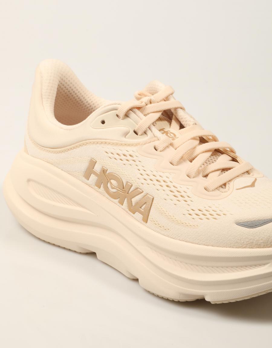 ZAPATILLAS HOKA BONDI 9 VANILLA 1162012 en color Beige
