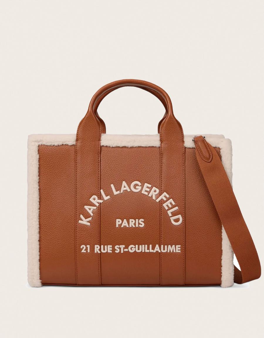 BOLSOS KARL LAGERFELD RSG MD SQUARE DARK TAN B4W30087 en color Cuero