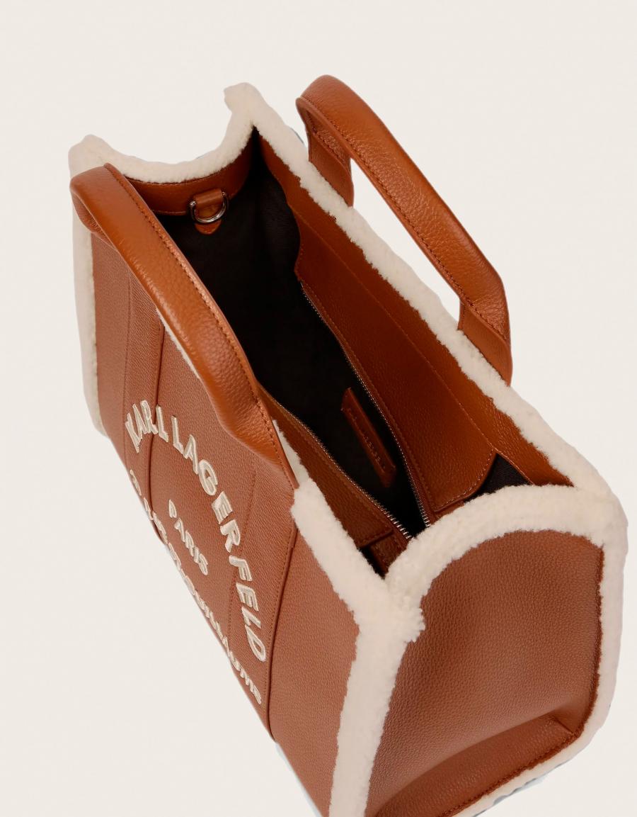 BOLSOS KARL LAGERFELD RSG MD SQUARE DARK TAN B4W30087 en color Cuero