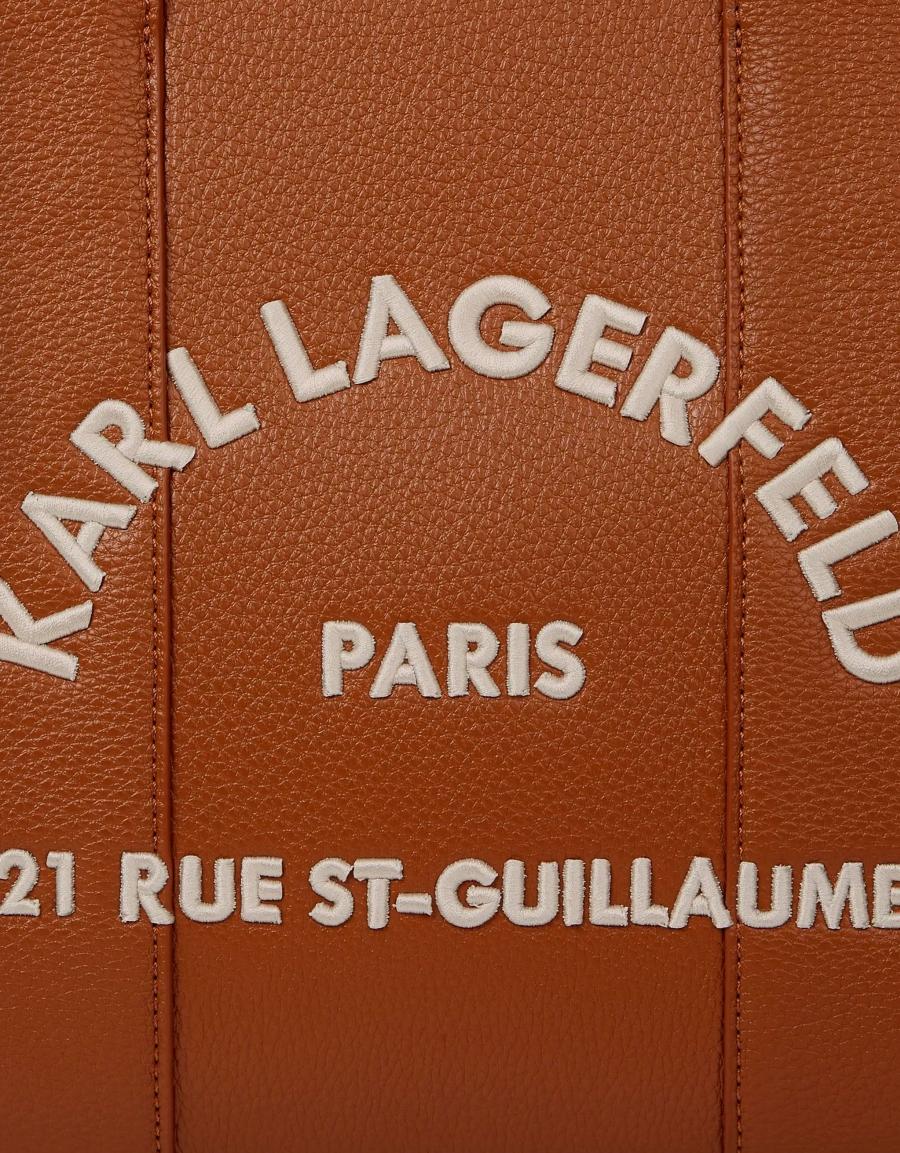 BOLSOS KARL LAGERFELD RSG MD SQUARE DARK TAN B4W30087 en color Cuero