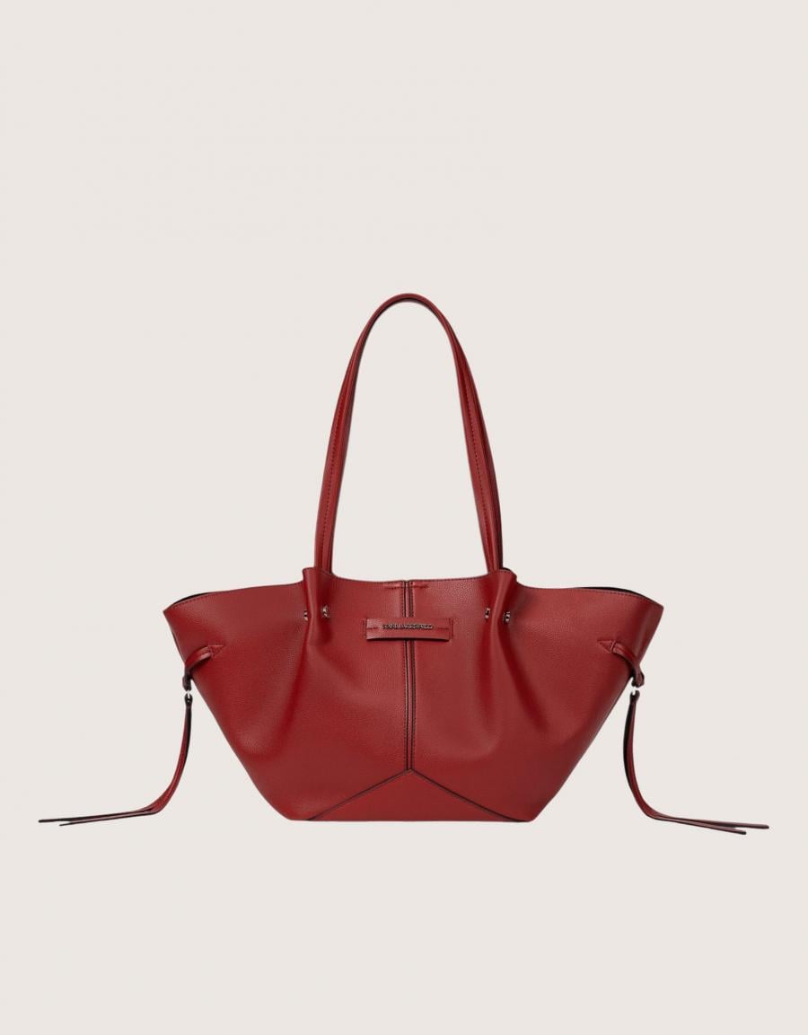 BOLSOS KARL LAGERFELD PIERCED SM TOTE DARK CHERRY B4W30329 en color Burdeos