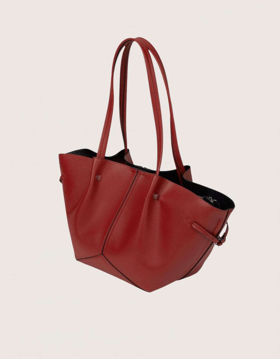 BOLSOS KARL LAGERFELD PIERCED SM TOTE DARK CHERRY B4W30329 en color Burdeos