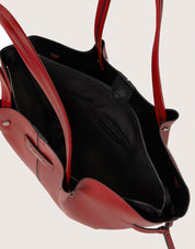 BOLSOS KARL LAGERFELD PIERCED SM TOTE DARK CHERRY B4W30329 en color Burdeos