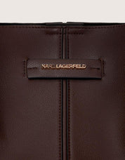 BOLSOS KARL LAGERFELD PIERCED MD TOTE TOBACCO B3W30347 en color Marron