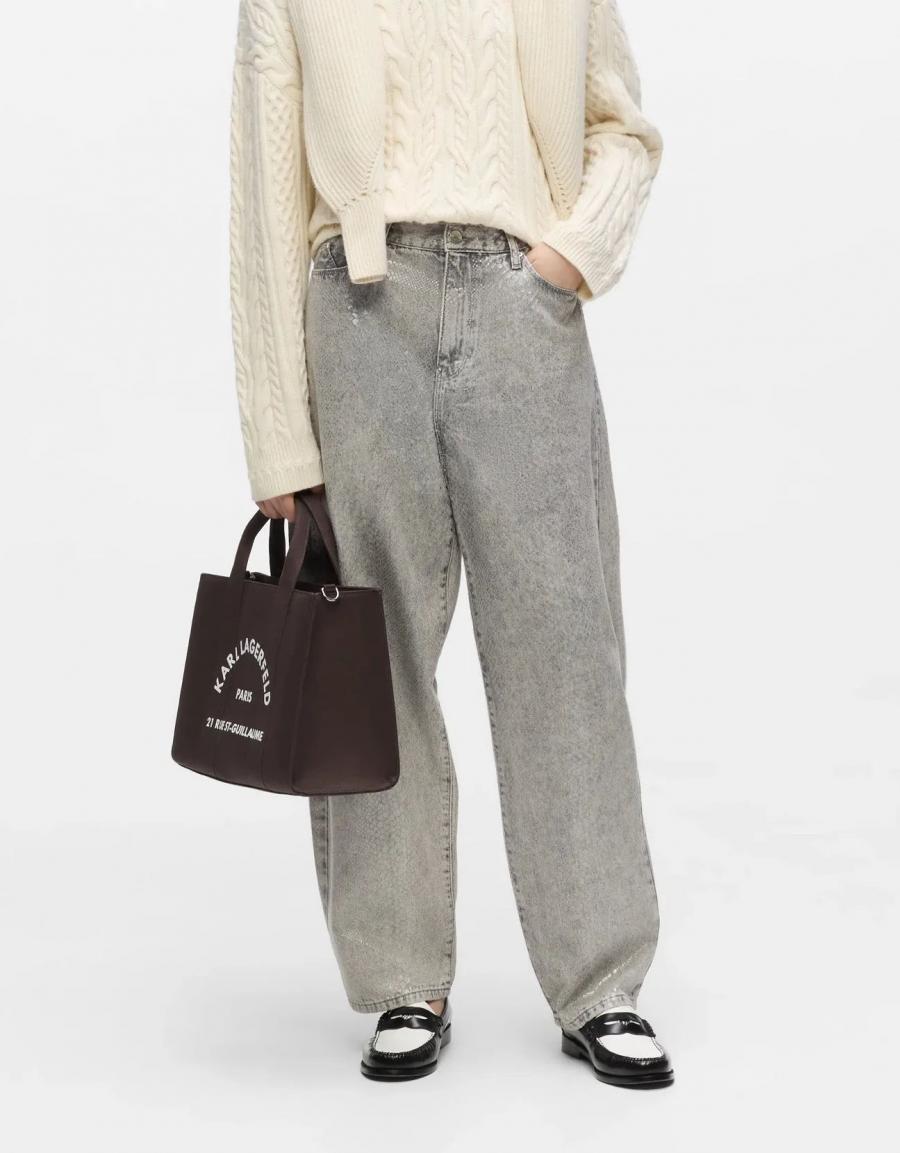 BOLSO KARL LAGERFELD RSG SQU.MED.TOTE TOBACCO1W50010 en color Marron