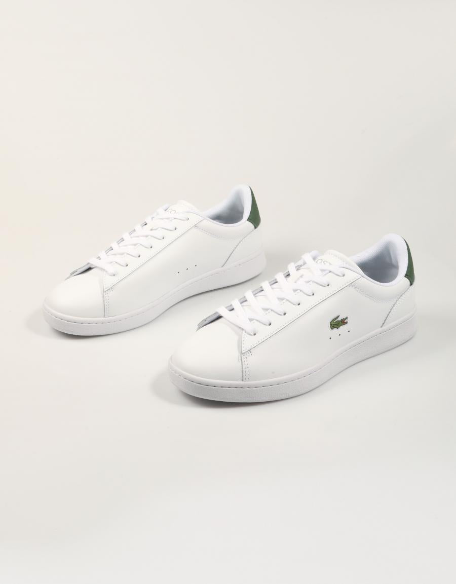 ZAPATILLAS LACOSTE CARNABY  WHITE 48SMA0011 en color Blanco