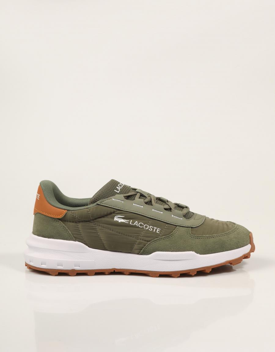ZAPATILLAS LACOSTE ELITE ACTIVE EVO KHAKI  52SMA0081 en color Kaki