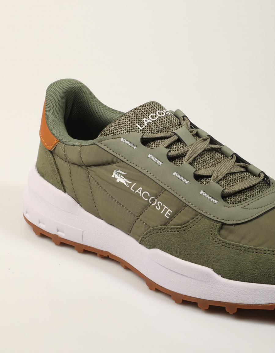 ZAPATILLAS LACOSTE ELITE ACTIVE EVO KHAKI  52SMA0081 en color Kaki