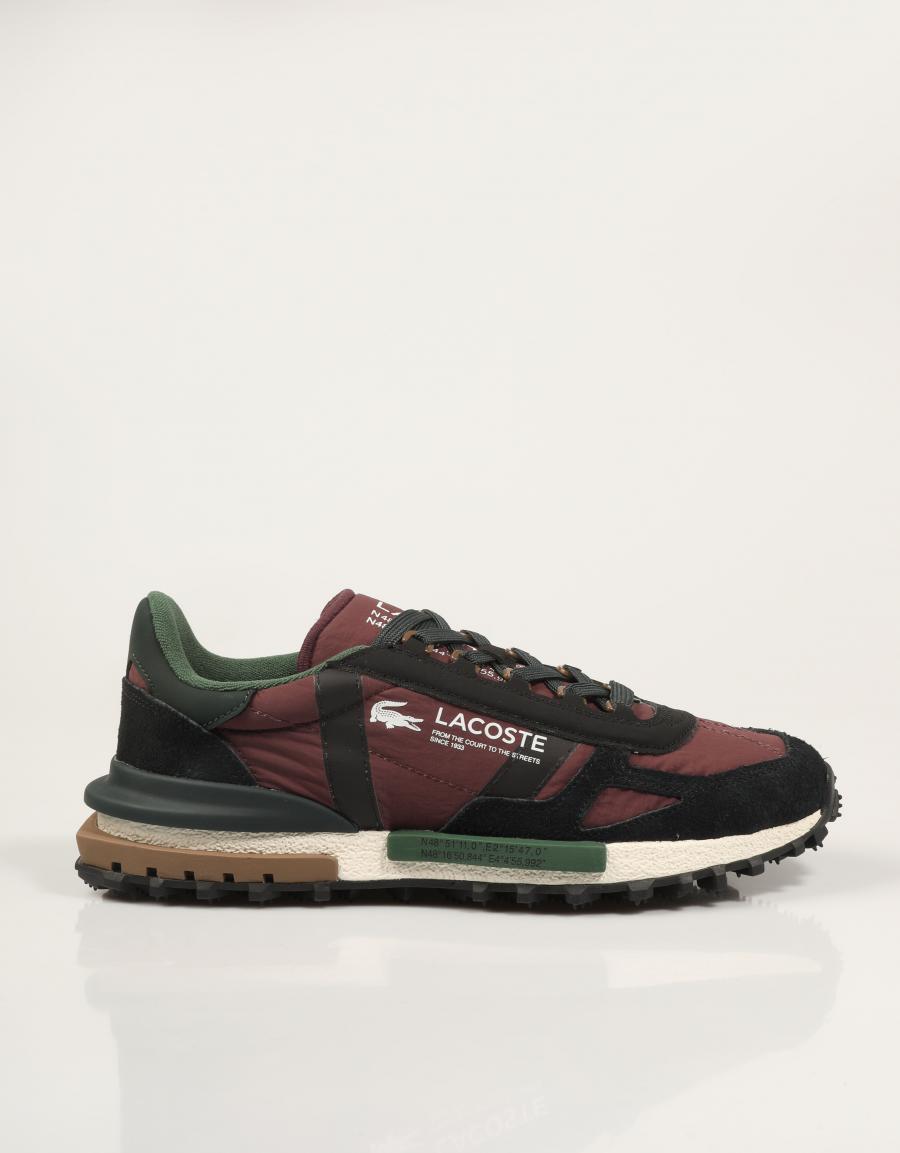 ZAPATILLAS LACOSTE ELITE ACTIVE BURGUNDY 52SMA0087 en color Burdeos