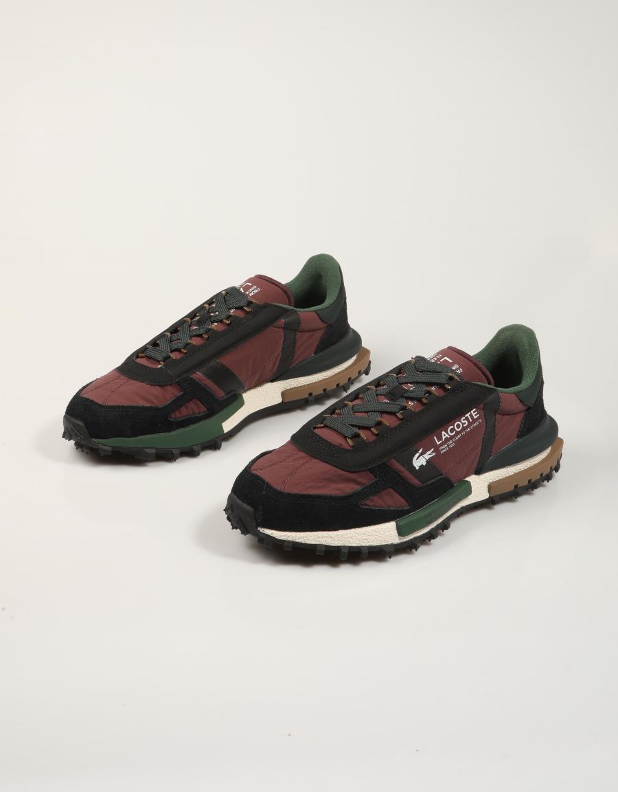 ZAPATILLAS LACOSTE ELITE ACTIVE BURGUNDY 52SMA0087 en color Burdeos