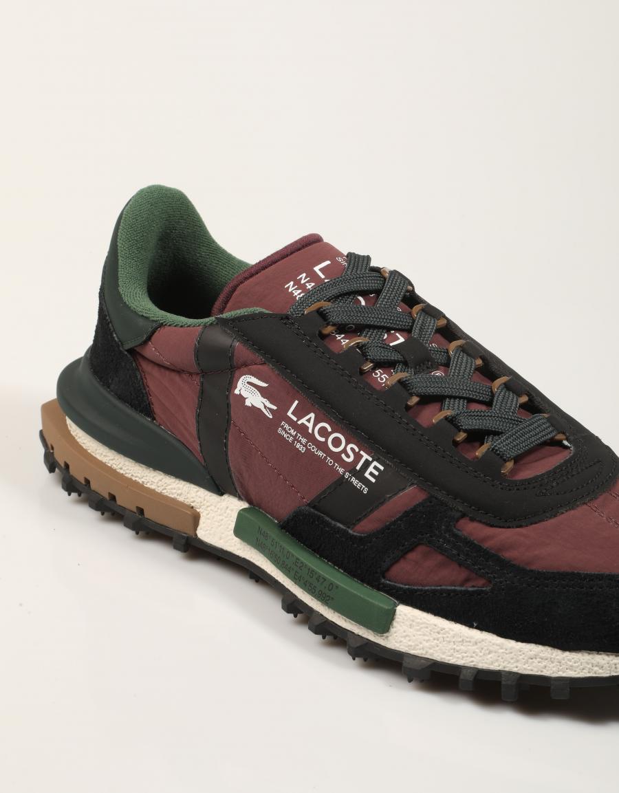 ZAPATILLAS LACOSTE ELITE ACTIVE BURGUNDY 52SMA0087 en color Burdeos