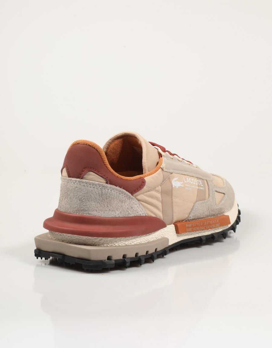 ZAPATILLAS LACOSTE ELITE ACTIVE GRY/TAN 52SMA0087 en color Beige