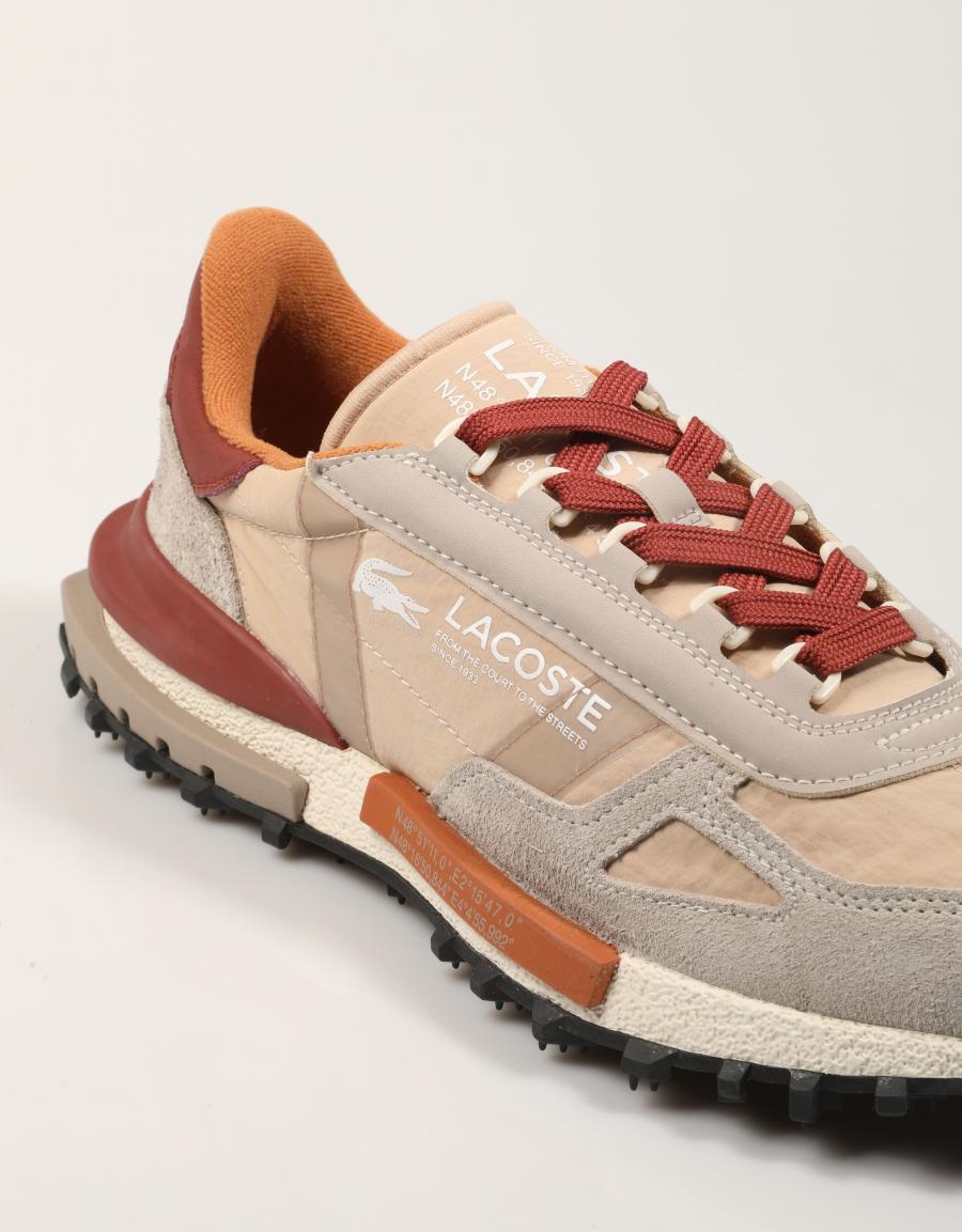 ZAPATILLAS LACOSTE ELITE ACTIVE GRY/TAN 52SMA0087 en color Beige