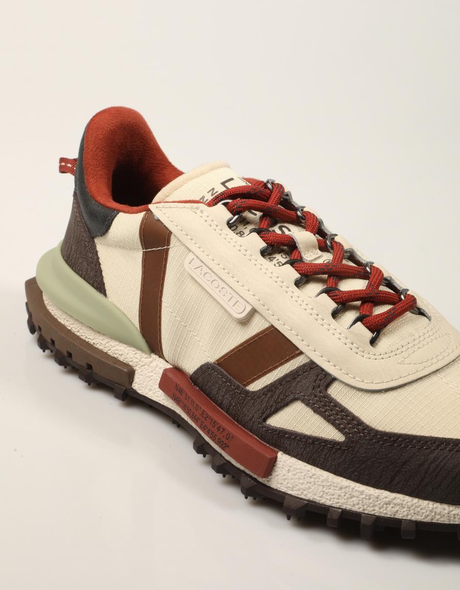 ZAPATILLAS LACOSTE ELITE ACTIVE LT TAN 52SMA0088 en color Beige