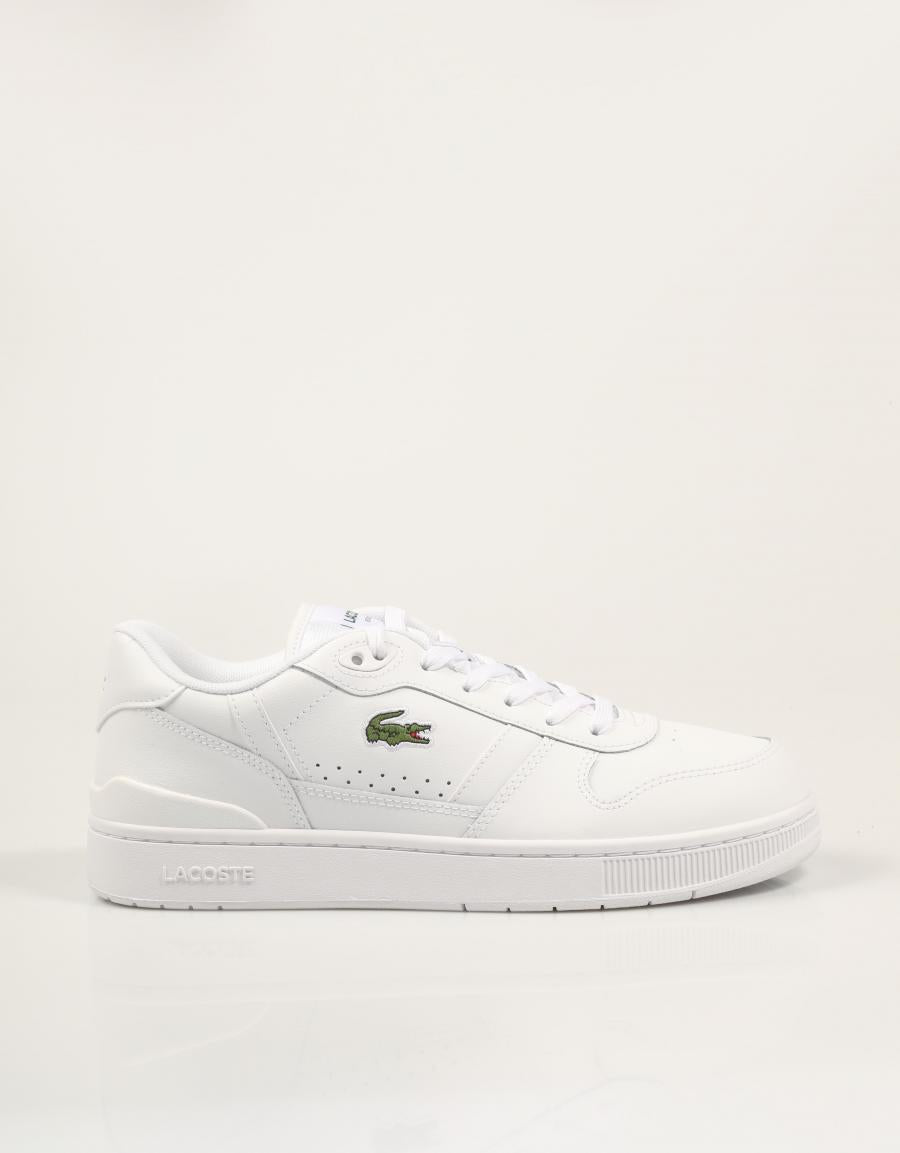 ZAPATILLAS LACOSTE T CLIP WHITE 48SMA0031 en color Blanco