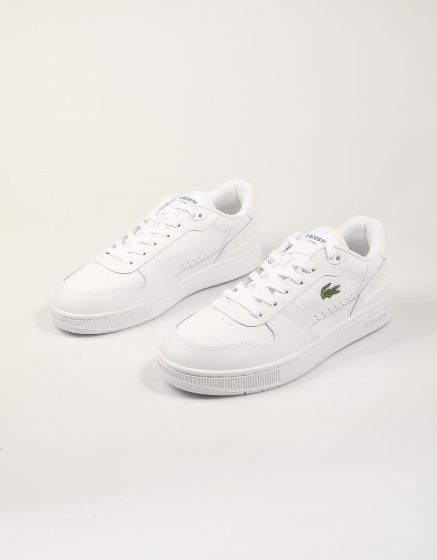 ZAPATILLAS LACOSTE T CLIP WHITE 48SMA0031 en color Blanco