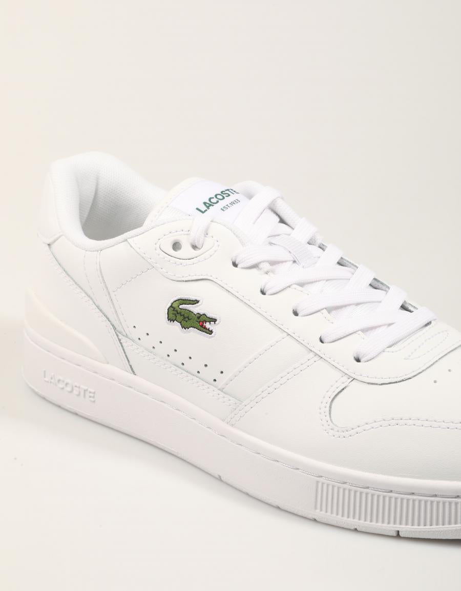ZAPATILLAS LACOSTE T CLIP WHITE 48SMA0031 en color Blanco