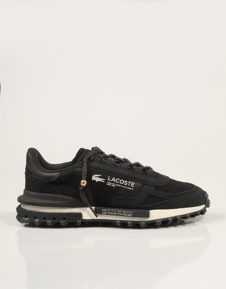 ZAPATILLAS LACOSTE ELITE ACTIVE BLACK  52SFA0065 en color Negro