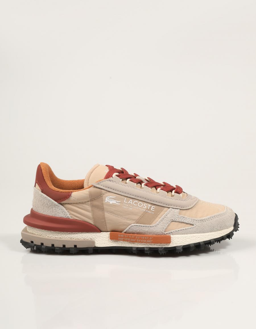 ZAPATILLAS LACOSTE ELITE ACTIVE GRY/LT TAN 52SFA0077 en color Beige
