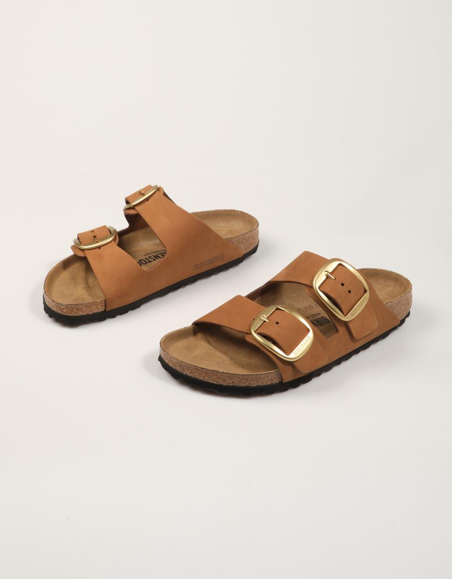 SANDALIAS BIRKENSTOCK ARIZONA BIG BUCKLE LENB MINK 1032989 en color Cuero