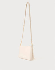 BOLSO VALENTINO BARN TRACOLLA ECRU VBSA5O07 en color Hielo