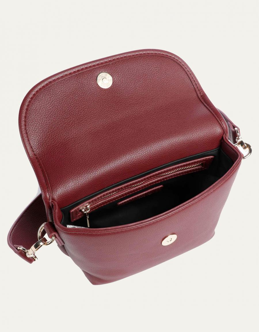 BOLSO VALENTINO HAIL PATTINA BORDEAUX VBSA9309 en color Burdeos