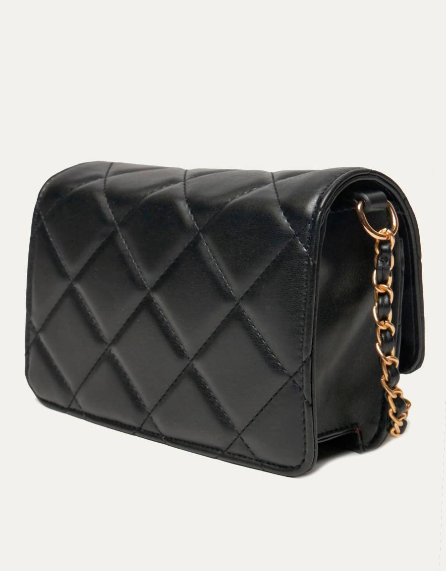 BANDOLERA VALENTINO OCARINA PATTINA NERO VBS3KK52R en color Negro