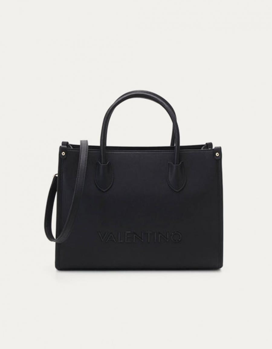 BOLSOS VALENTINO BIANKA RE PATTINA NERO en color Negro