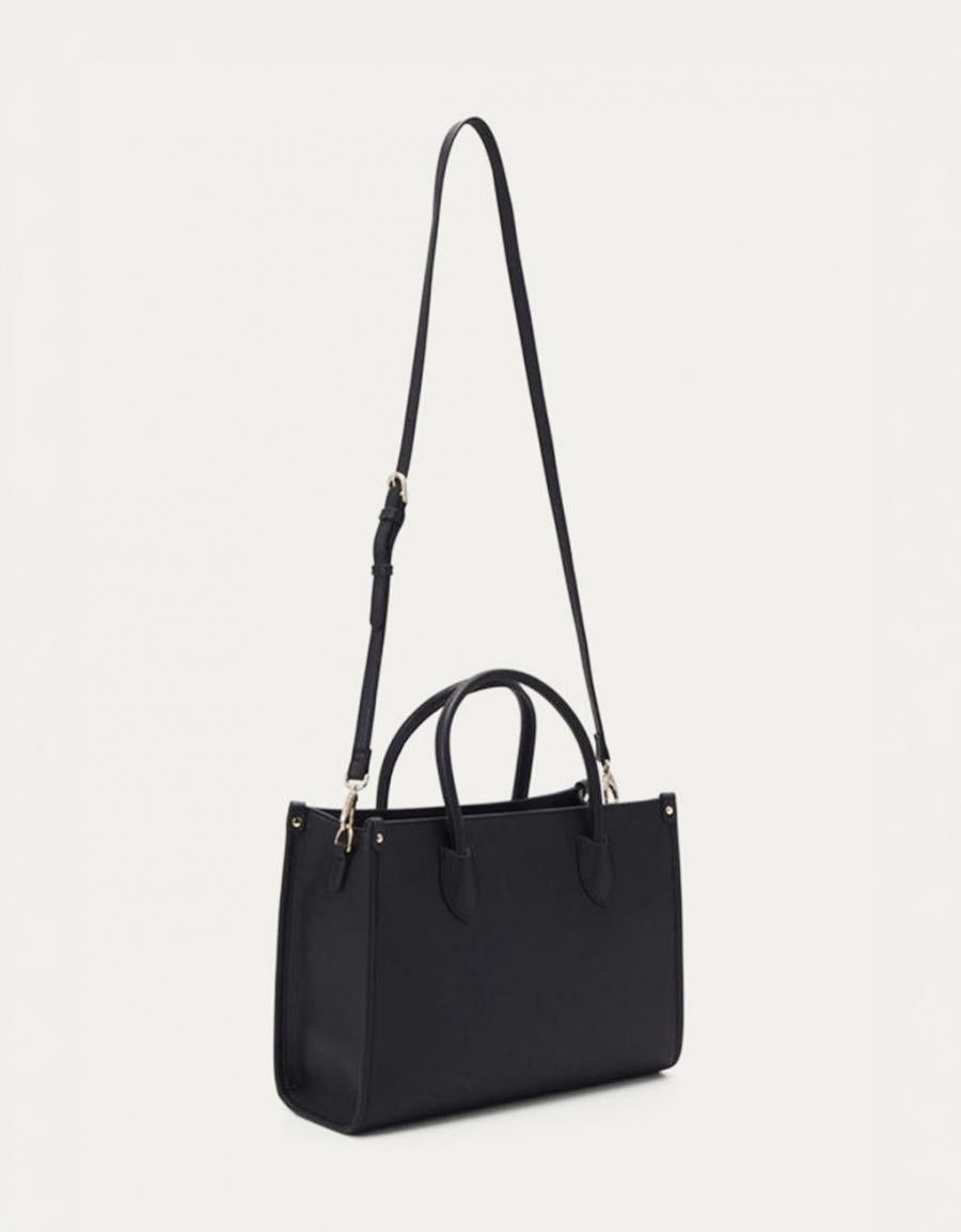 BOLSOS VALENTINO BIANKA RE PATTINA NERO en color Negro