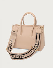 BOLSOS VALENTINO BIANKA RE PATTINA BEIGE en color Negro
