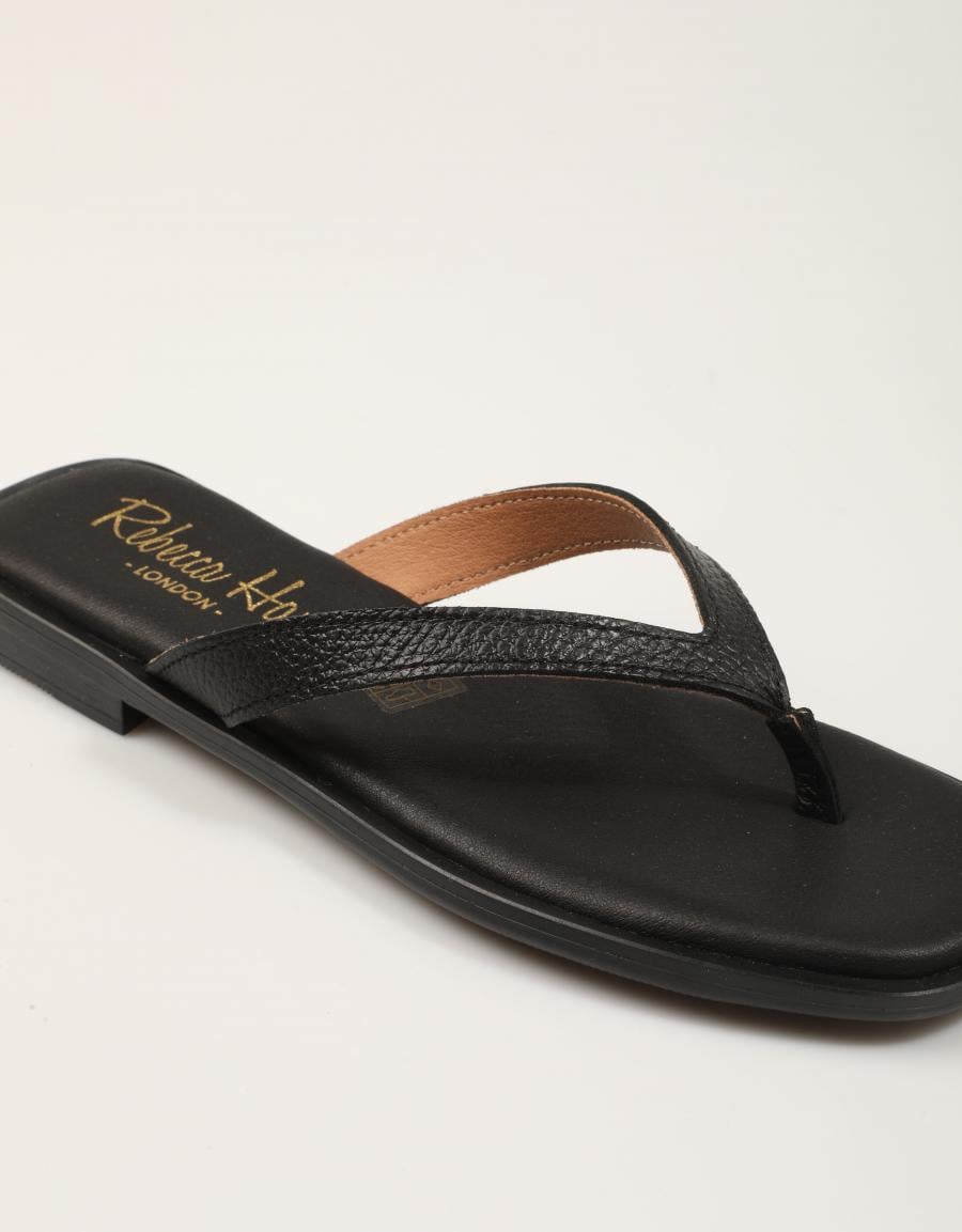 SANDALIAS REBECCA HOPE ESCLAVA BLACK en color Negro