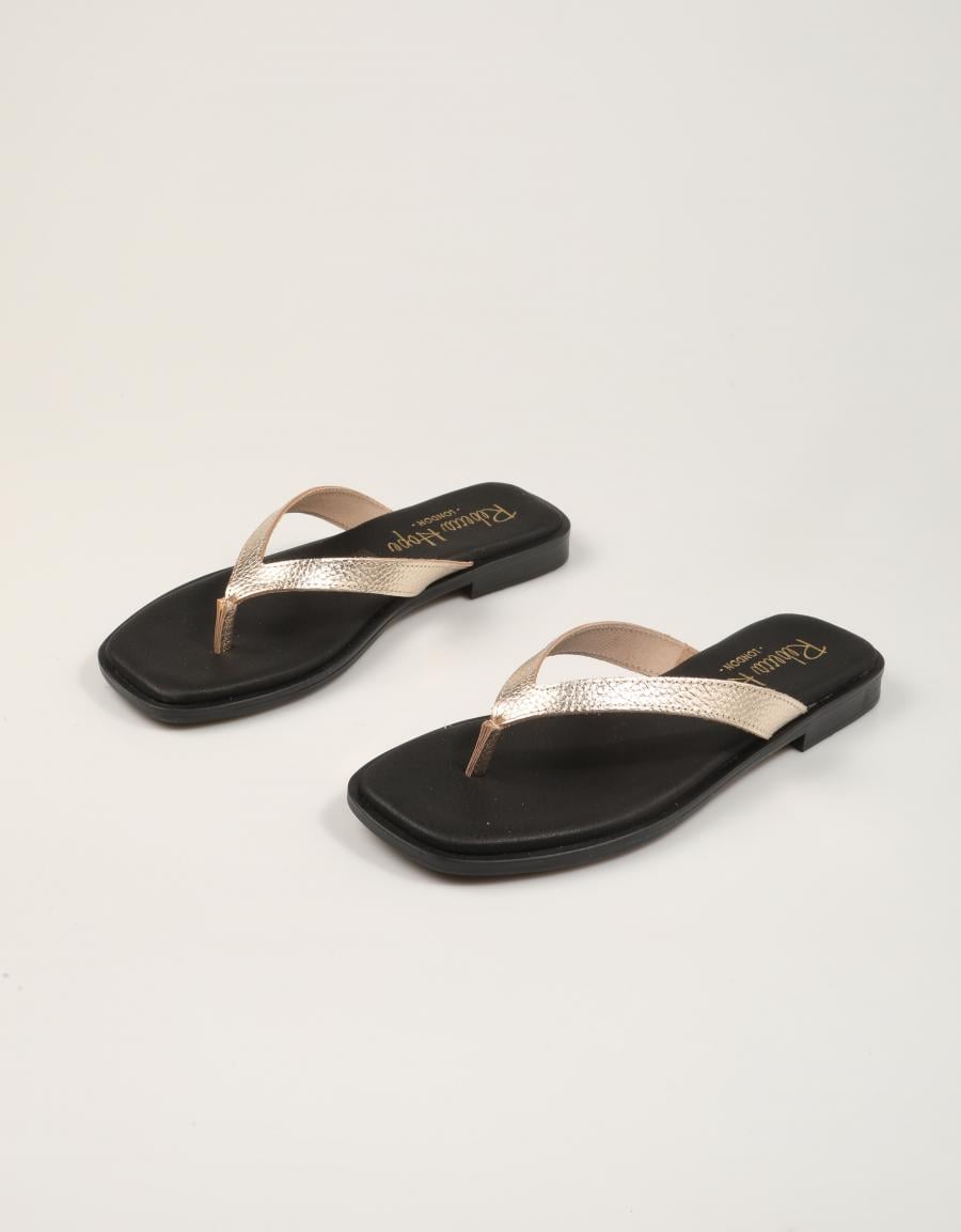 SANDALIAS REBECCA HOPE ESCLAVA CHAMPÁN en color Oro