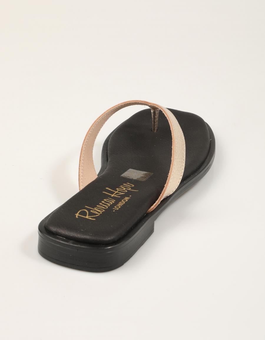 SANDALIAS REBECCA HOPE ESCLAVA CHAMPÁN en color Oro