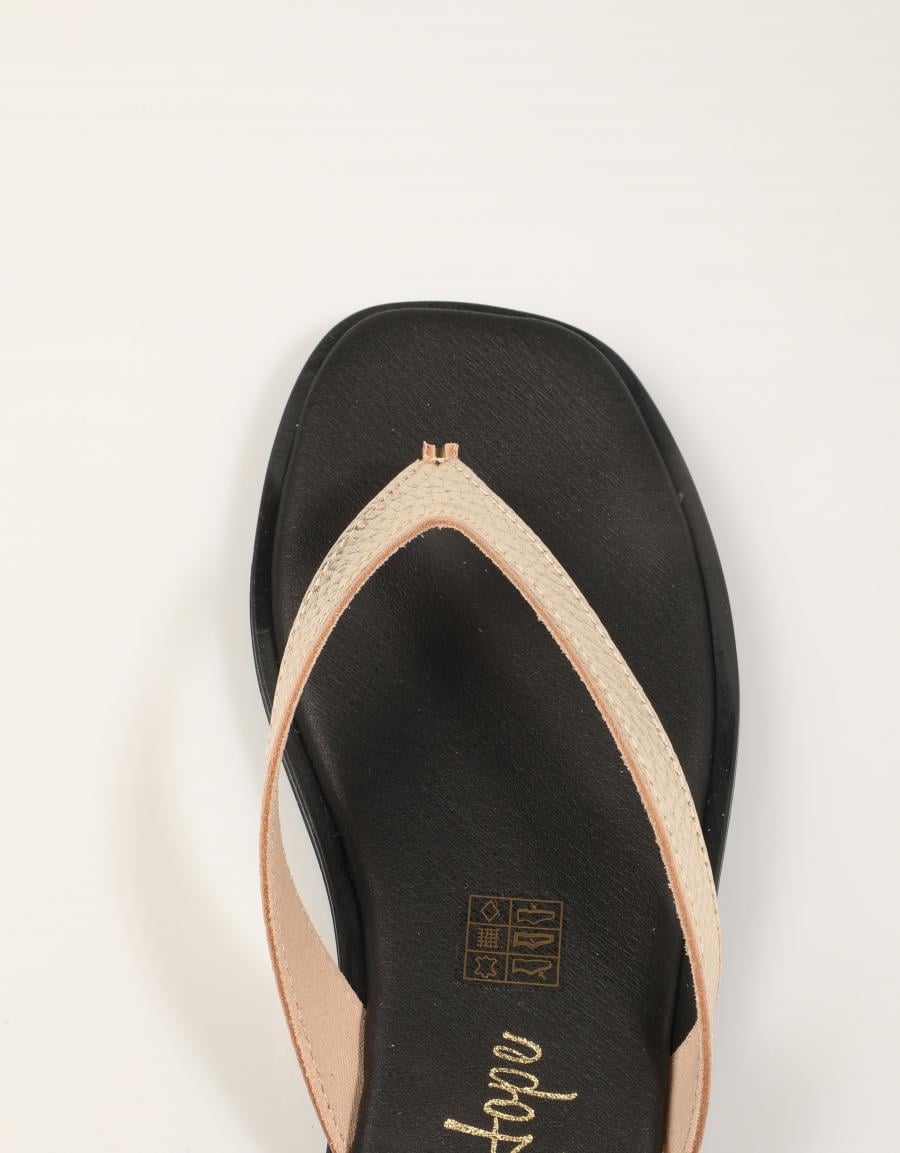 SANDALIAS REBECCA HOPE ESCLAVA CHAMPÁN en color Oro