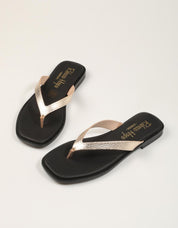 SANDALIAS REBECCA HOPE ESCLAVA CHAMPÁN en color Oro