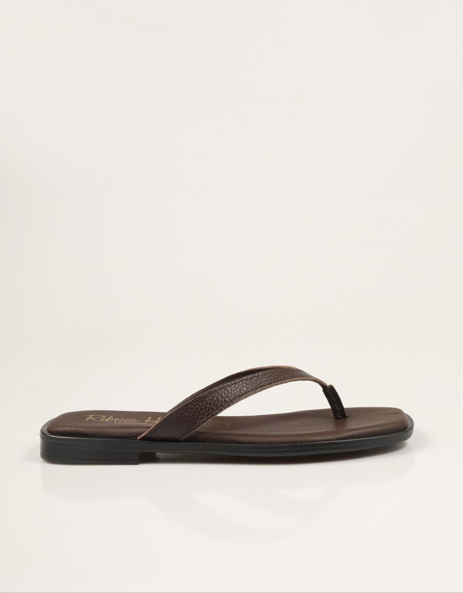 SANDALIAS REBECCA HOPE ESCLAVA MARRÓN en color Marron