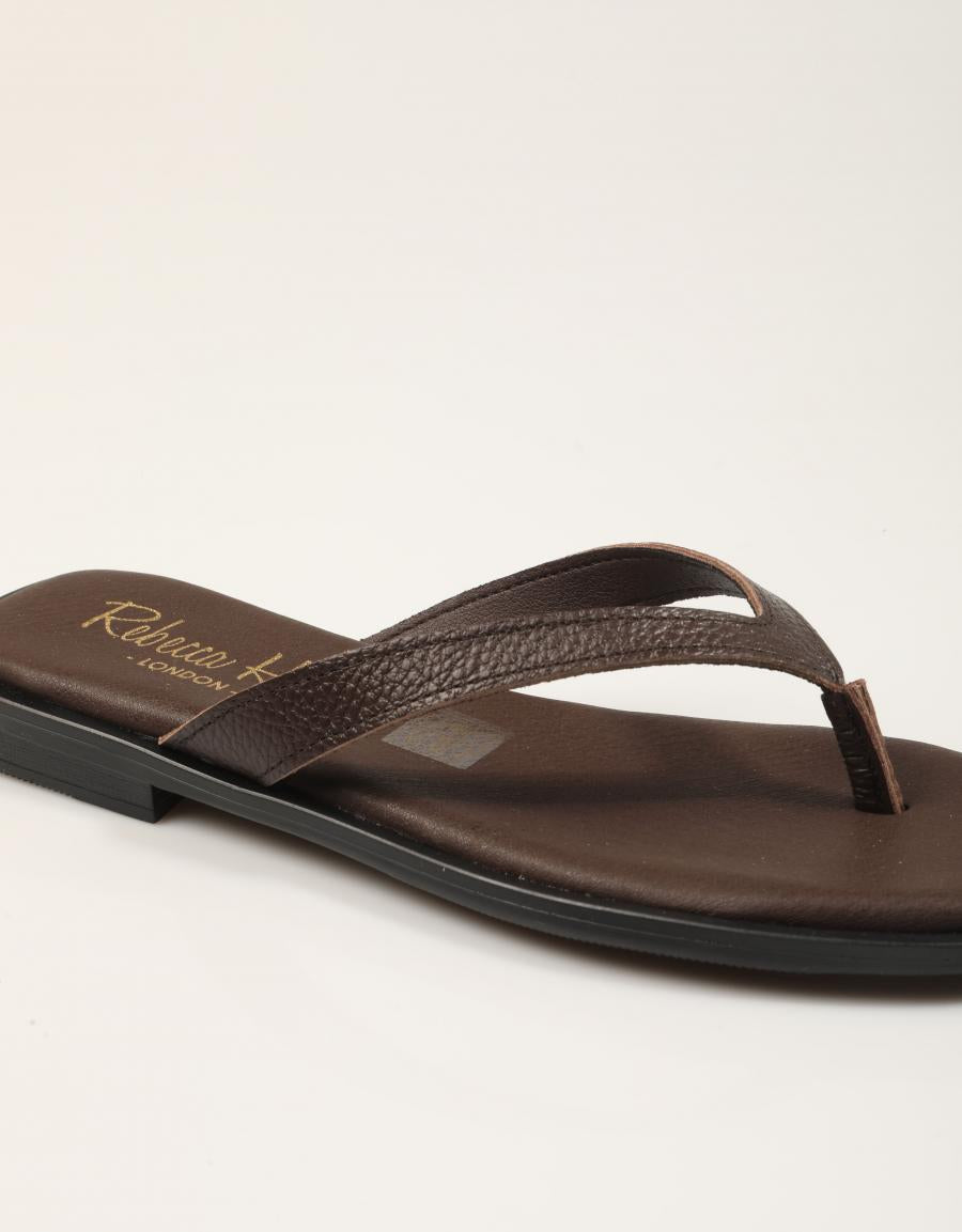 SANDALIAS REBECCA HOPE ESCLAVA MARRÓN en color Marron