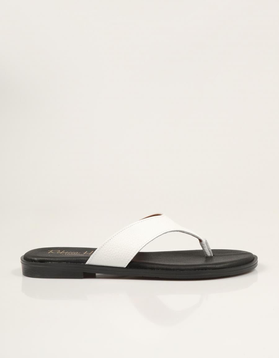 SANDALIAS REBECCA HOPE ESCLAVA WHITE en color Blanco