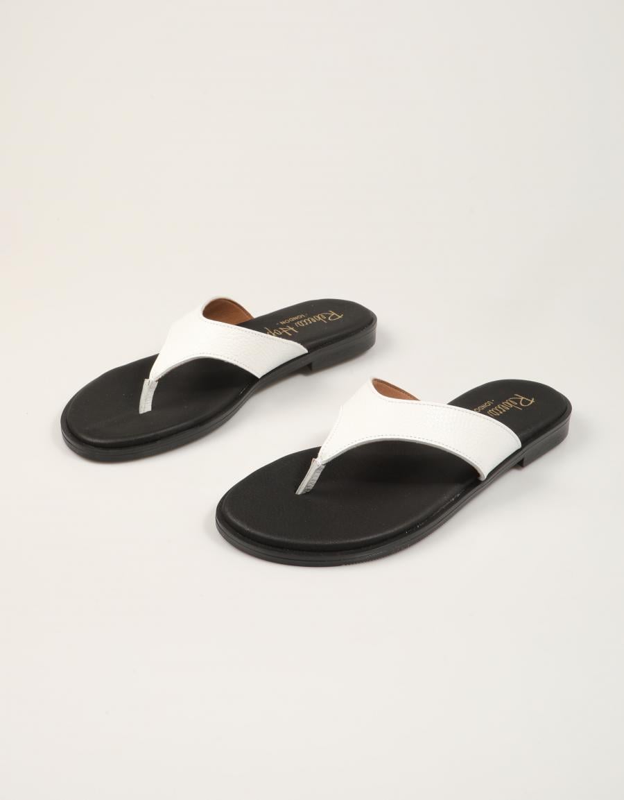 SANDALIAS REBECCA HOPE ESCLAVA WHITE en color Blanco