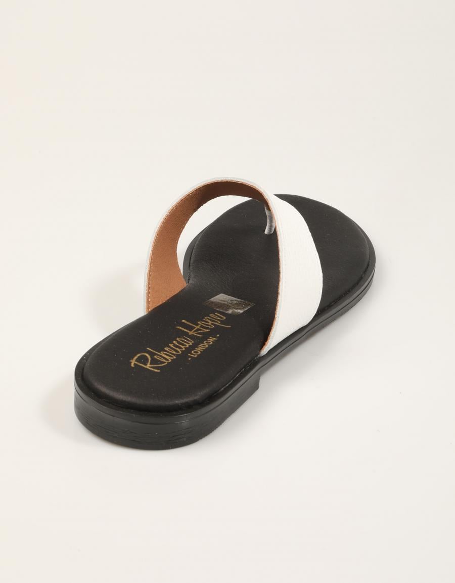 SANDALIAS REBECCA HOPE ESCLAVA WHITE en color Blanco