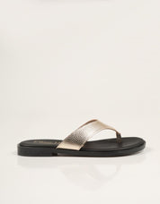 SANDALIAS REBECCA HOPE ESCLAVA CHAMPÁN en color Oro