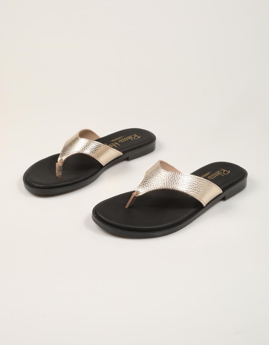 SANDALIAS REBECCA HOPE ESCLAVA CHAMPÁN en color Oro