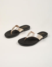 SANDALIAS REBECCA HOPE ESCLAVA CHAMPÁN en color Oro