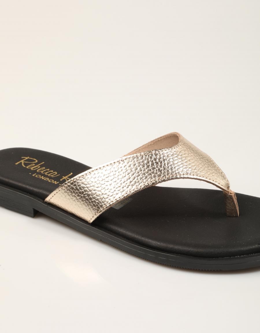SANDALIAS REBECCA HOPE ESCLAVA CHAMPÁN en color Oro