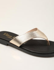 SANDALIAS REBECCA HOPE ESCLAVA CHAMPÁN en color Oro