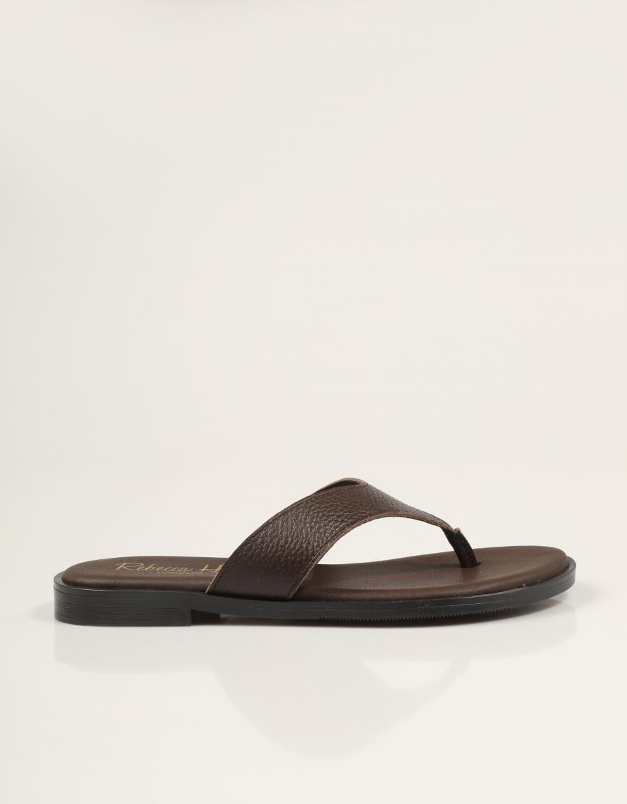 SANDALIAS REBECCA HOPE ESCLAVA MARRÓN en color Marron