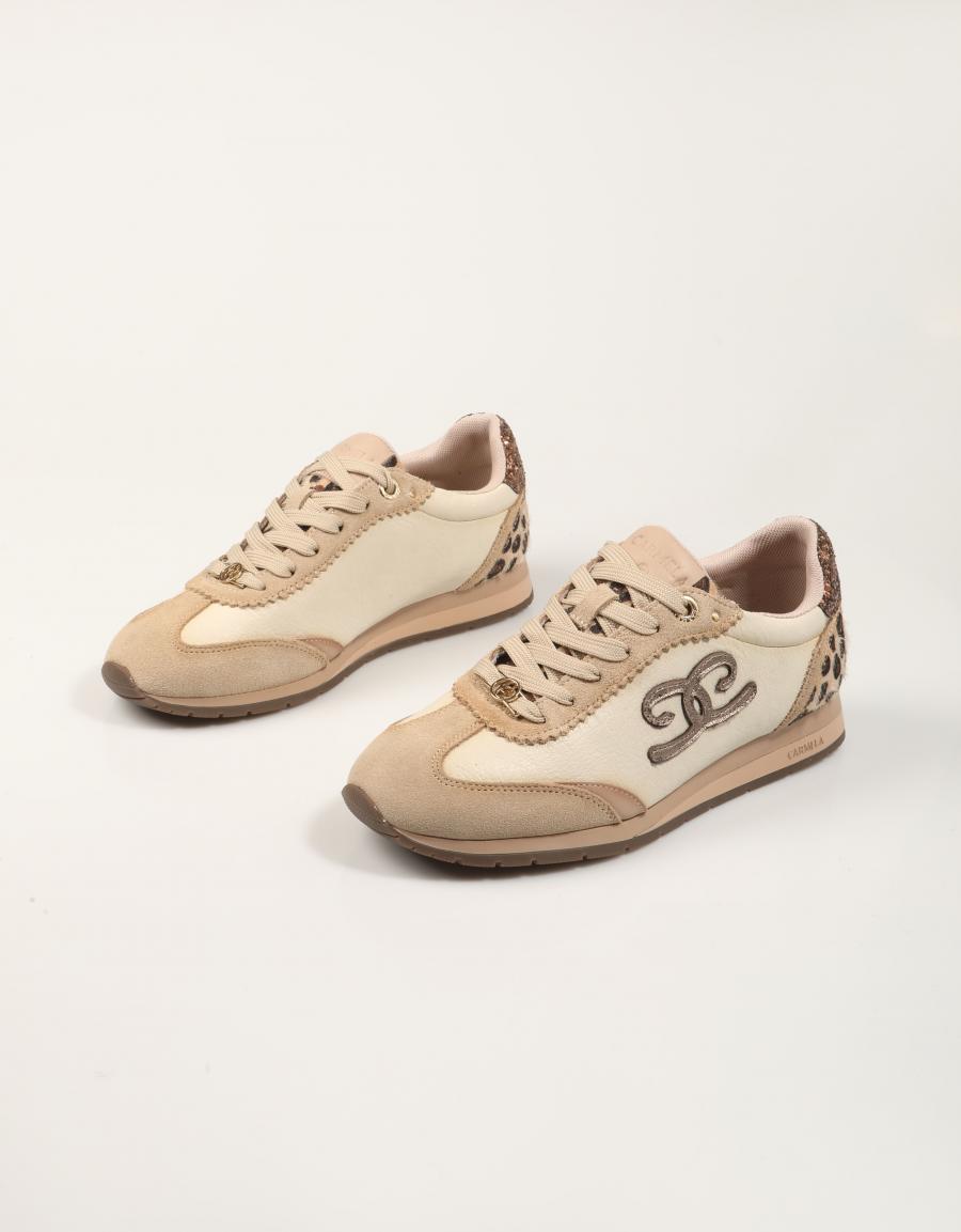 ZAPATILLAS CARMELA ZAPATILLA BEIGE en color Beige