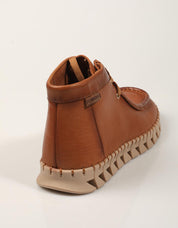 BOTINES CARMELA BOTIN CAMEL en color Cuero